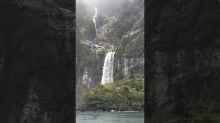 Fiordland National Park travel waterfall newzealandnature naturenewzealandtourism newzealand [upl. by Salomie130]