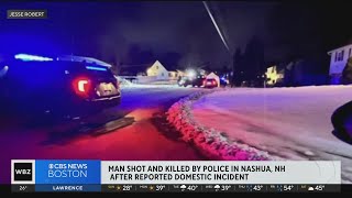 Man dead after police shooting in Nashua New Hampshire [upl. by Culhert66]