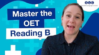 Boost your OET READING B score strategies for SUCCESS [upl. by Borman]