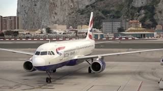 Gibraltar  Aircraft Movements  Sunday  25 February 2018 [upl. by Ibrad]