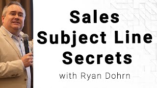 Sales Subject Lines Secrets  Sales Training Tips and Sales Advice [upl. by Anialram]