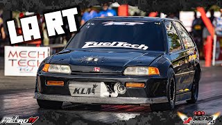 World Fastest Honda B16 Turbo La RT 853 174mph en Salinas Speedway  PalfiebruTV [upl. by Thurmond]