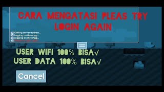 CARA MENGATASI PLEAS TRY LOGIN AGAINGROWTOPIA [upl. by Atteyek516]