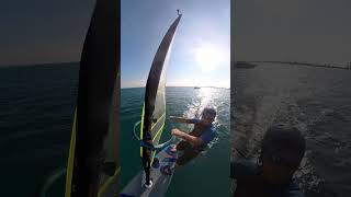 Windsurf foiling near Durres Marina durres [upl. by Odab]