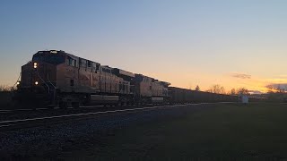 BNSF Taconite Train At Sunset [upl. by Atiken]