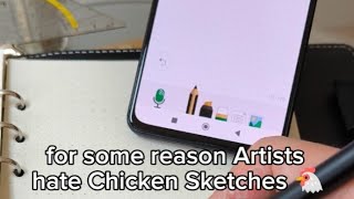 Why do Artists hate chicken Sketches 🐔 drawing traditionalartdigitalartsketchbookchickenscratch [upl. by Stanislaw]