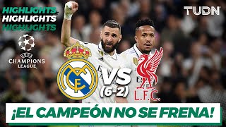 HIGHLIGHTS  Real Madrid 6 VS 2 Liverpool  Champions League 202223  8vos  TUDN [upl. by Reyam]