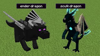 ender dragon vs sculk dragon [upl. by Boiney]