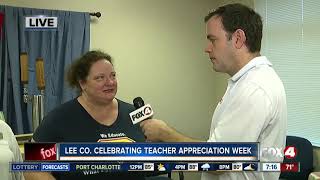 Lee County celebrating Teacher Appreciation Week  7am live report [upl. by Ner]