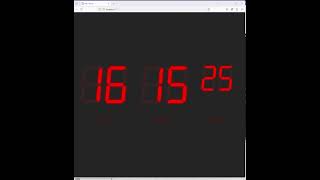 Digital Clock using React 7 Segment Display [upl. by Akemrehs]