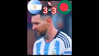 Argentina 🇦🇷 vs Bangladesh 🇧🇩 panalty shootout 🥵🔥 Imaginary worldcup youtube shorts [upl. by Eidnil]