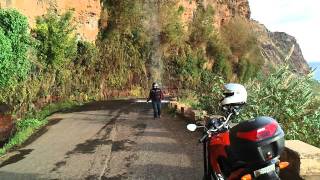 Madeira Portugal Küstenstrasse mit Wasserfall Ponta do Sol  Calheta [upl. by Wisnicki]