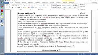 Droit du travail Explication à laide dun cas pratique [upl. by Notnad]