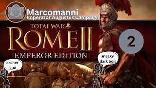 Total war Rome 2 2013  Imperator Augustus campaign  Marcomanni  part 2  disaster [upl. by Nevlin892]