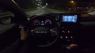 2023 Dacia Sandero Stepway 10 TCe 90 HP NIGHT POV Test ride 87 CARiNIK [upl. by Giza]