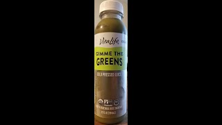 VitaLife Gimme the Greens ColdPressed Fruit amp Vegetable Juice Smoothie Review [upl. by Eeralav]