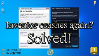 Solved  My Autodesk Inventor keeps crashing how to fix [upl. by Oisorbma65]