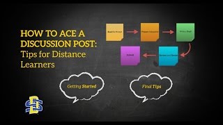 How to Ace a Discussion Post Tips for Distance Learners [upl. by Ardnatal]