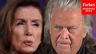 Nancy Pelosi S On That Steve Bannon Attacks Former Speaker Upon Release From Prison [upl. by Eckblad]