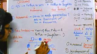 6 Pedigree analysis  autosomal recessive [upl. by Jardena]