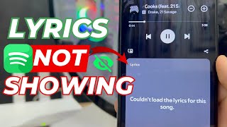 Spotify Lyrics Not Working  See Lyrics on Spotify [upl. by Pressman435]