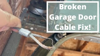 How to Fix and Install New Garage Door Cables [upl. by Pomfret]