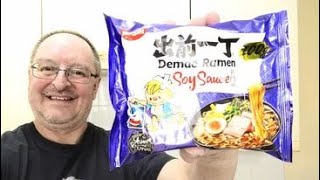 Nissin Demae Ramen Soy Sauce Flavour Noodles  Food Review [upl. by Enyar]