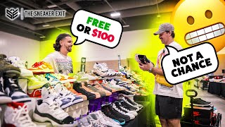 GAMBLING FREE OR 100 ON 50 PAIRS OF SNEAKERS AT THE SNEAKER EXIT DALLAS 2024 [upl. by Alek]