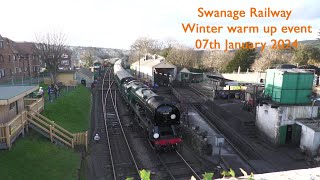 Swanage Railway Winter warm up gala 7th January 2024 [upl. by Nibot792]