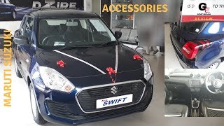 Maruti Suzuki Swift LXI Modified  Accessories with prices  detailed review  features  specs [upl. by Sillert]