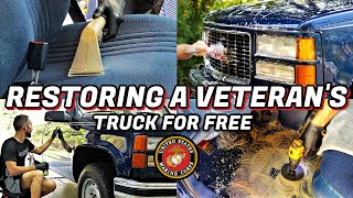 Restoring A Veterans 29 Year Pickup Truck For Free First Wash In 15 Years [upl. by Ramsa265]