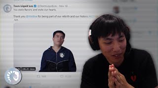 Doublelift  Thoughts on Xmithies departure from Team Liquid [upl. by Edda]