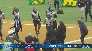 DeSoto vs Duncanville Daylon Singleton scores 2nd TD of game with 96yard kickoff return [upl. by Deina]