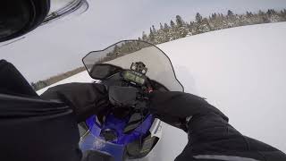 Ultimate Snowmobile trail in Quebec [upl. by Ynohtnanhoj]