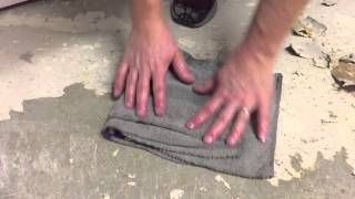 The easiest way to remove linoleum from concrete [upl. by Sirak636]