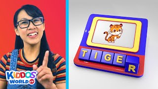 Teaching Kids How to Spell Animal Names and Learning Animals Trivia [upl. by Erek]