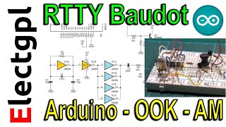 Modem Baudot RTTY con Transmisor y Arduino  Transmisor AM OOK  Sponsor LCSC [upl. by Stevens]