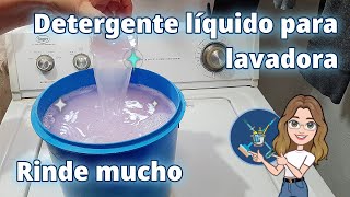 Detergente líquido para lavadora  Rinde mucho [upl. by Gowrie]