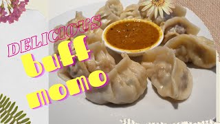 Simple and quick special Buff Momo recipe [upl. by Ardnuassac]