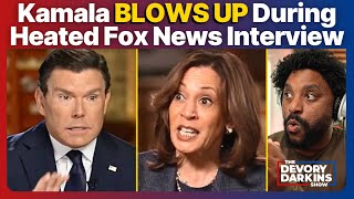 Kamala BLOWS UP During Heated FOX NEWS Interview [upl. by Anerok]