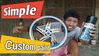 Ngecat velg tanpa kompresor bisa  simple paint rims sapporogiveaway sapporogiveawaynovember [upl. by Melly]