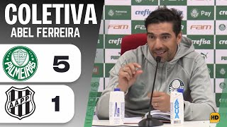 COLETIVA ABEL FERREIRA  PALMEIRAS 5 X 1 PONTE PRETA  PÓS JOGO DO VERDÃO [upl. by Weiman]