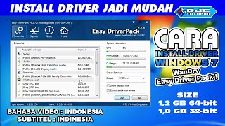 Cara Install Driver Windows 7 dengan WanDrv Easy Driver Pack [upl. by Yaya]