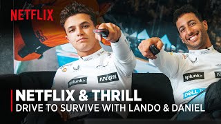 Lando Norris and Daniel Ricciardo react to Netflixs Formula 1 Drive to Survive S4 [upl. by Ynnob]