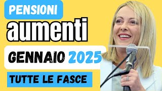 quotAumenti delle Pensioni da Gennaio 2025 Tutte le Novità e le Percentuali di Rivalutazionequot [upl. by Peter643]