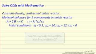 Numerically Solve ODEs with Mathematica 1 [upl. by Eulalie]