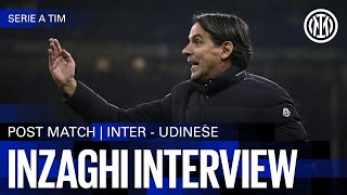 SIMONE INZAGHI INTERVIEW  INTER 40 UDINESE 🎙️⚫🔵 [upl. by Magdalena748]