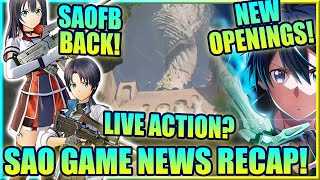 Live Action SAO SAOFD amp VS News SAOFB Protag in Unital Ring  Sword Art Online Games Event Recap [upl. by Snehpets]