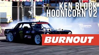 Ken Block in the Hoonicorn V2  Gymkhana Smoke and Style  BURNOUT [upl. by Melanie]