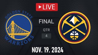 NBA LIVE Golden State Warriors vs Denver Nuggets  November 19 2024  Nuggets vs Warriors NBA 2K25 [upl. by Llohcin]